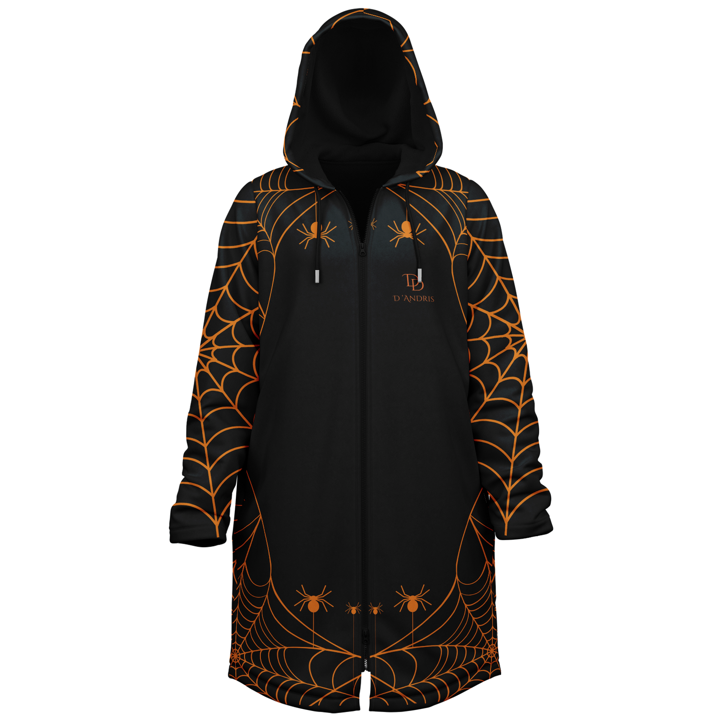 Halloween Web Zipper Cloak