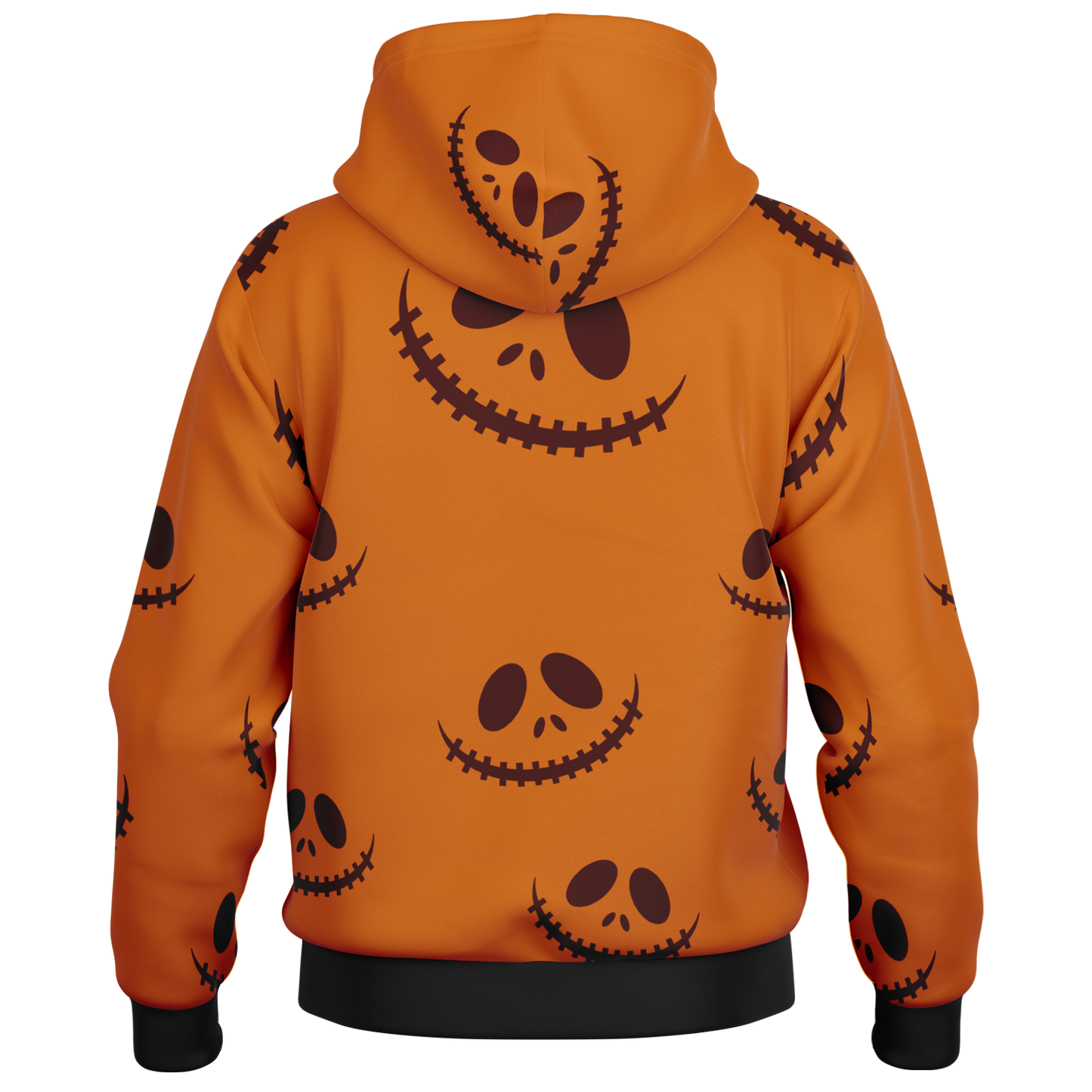 Halloween Jack's Smile Hooded Baseball Jacket