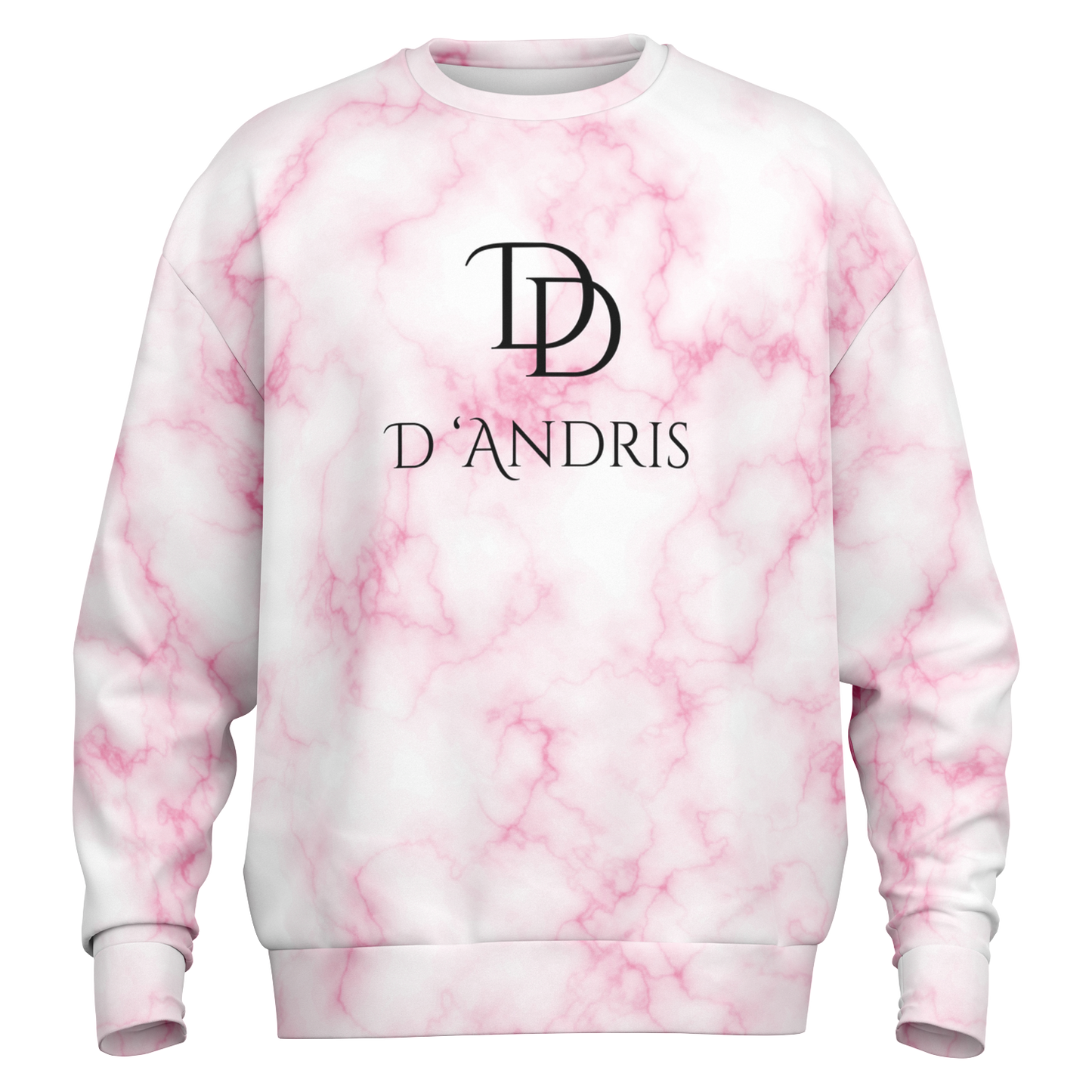 Pink Marble Heavyweight Over-sized Sweatshirt