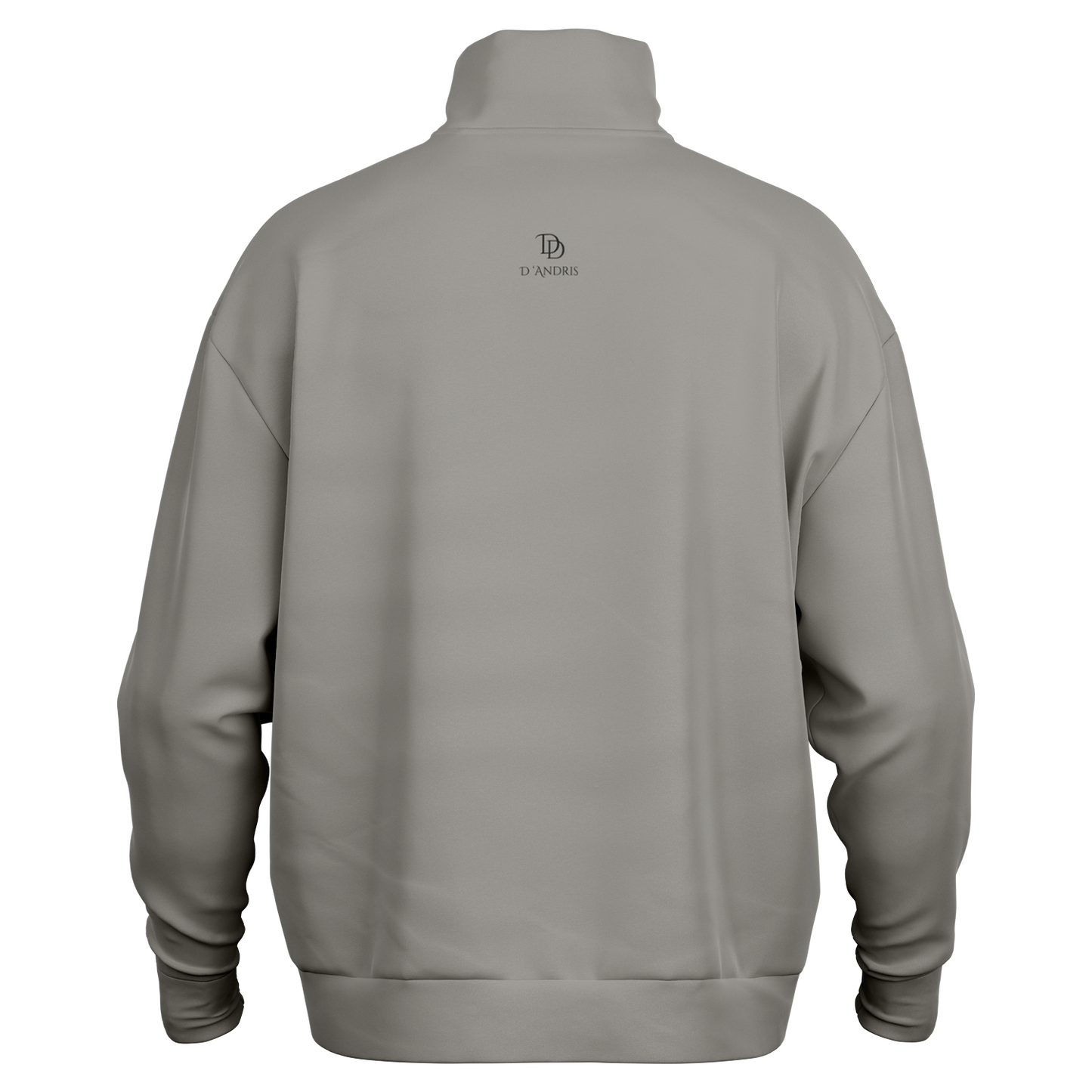 Gray Heavyweight Over-sized Quarter Zip Sweatshirt