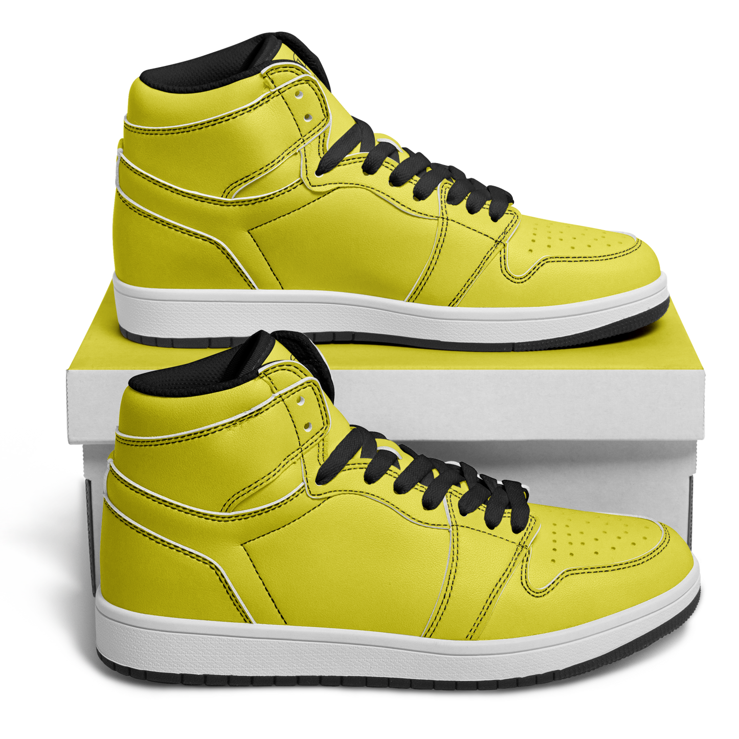 yellow High Top Shoes
