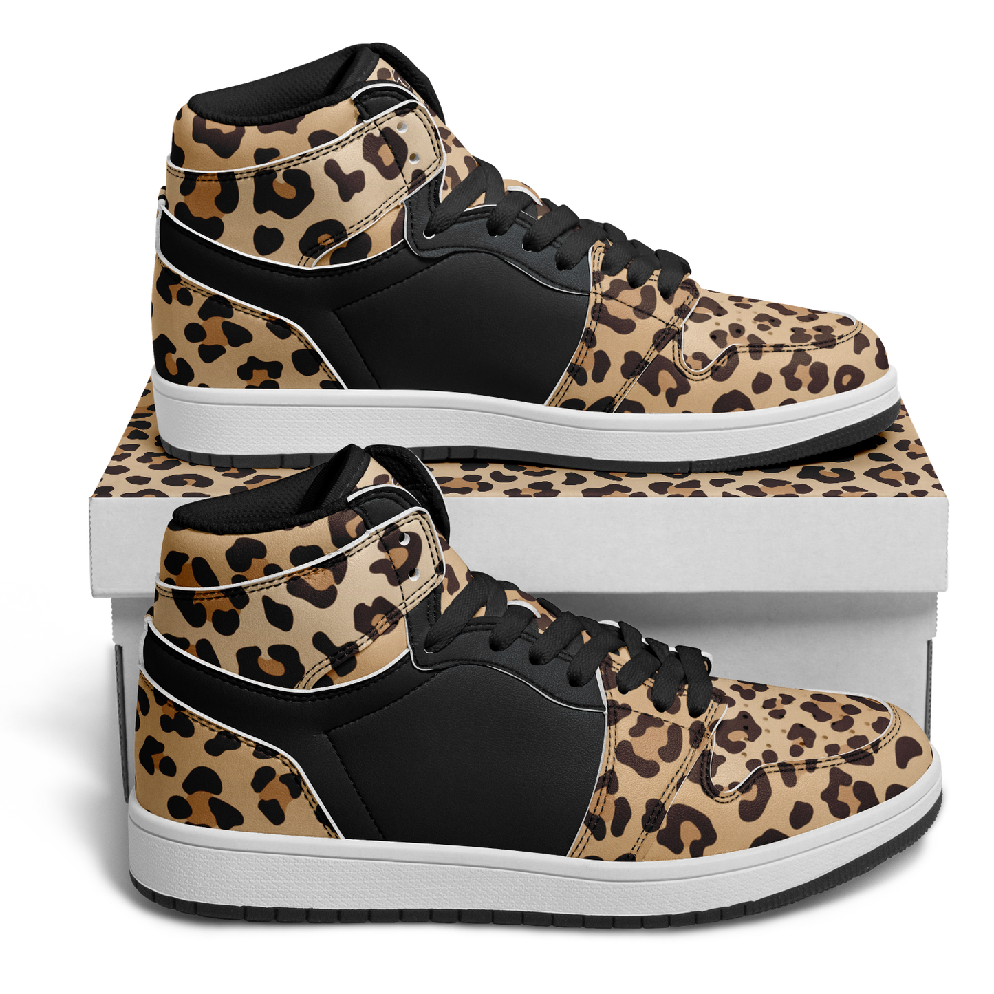Leopard High Top Shoes
