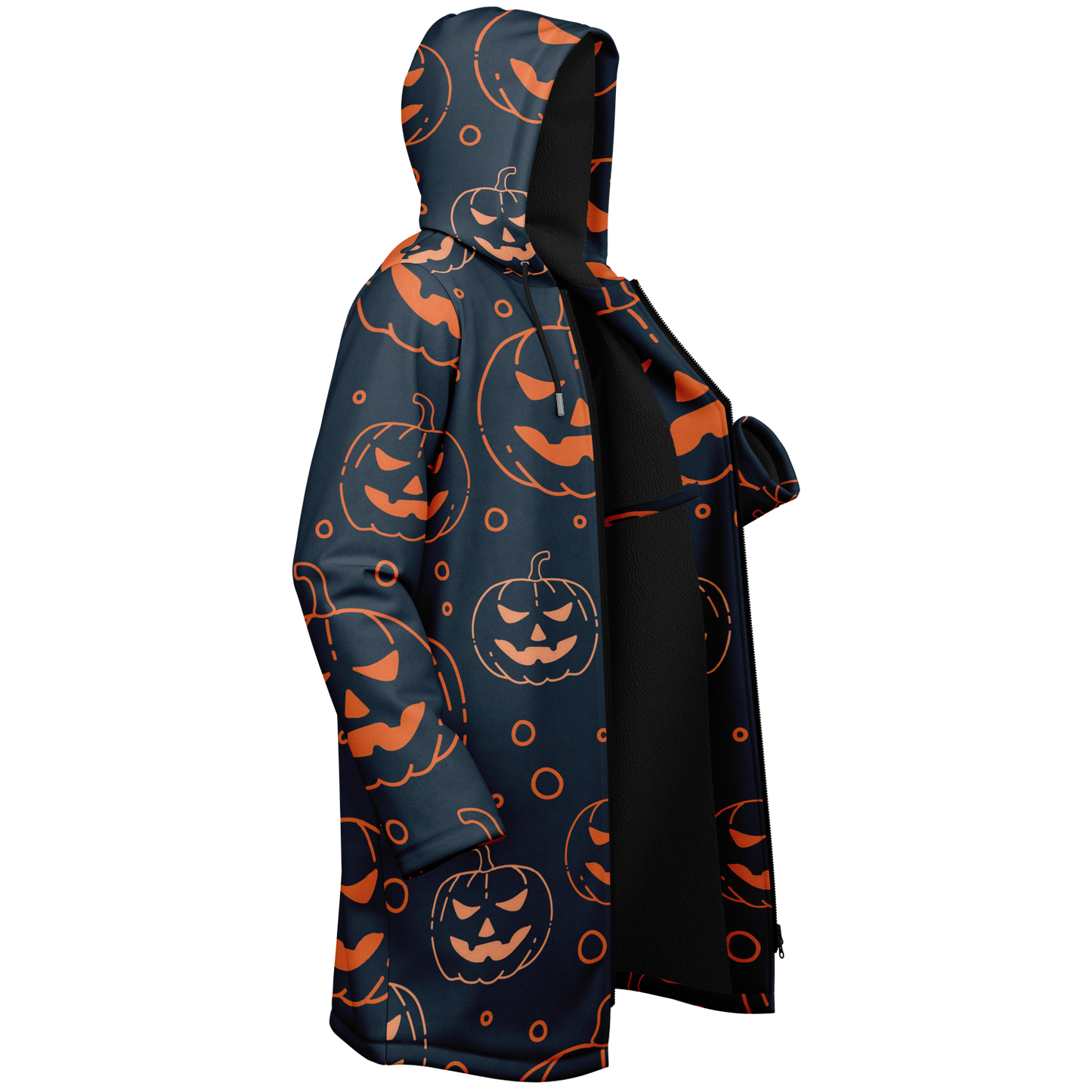 Halloween Jack-O-Lantern Zipper Cloak