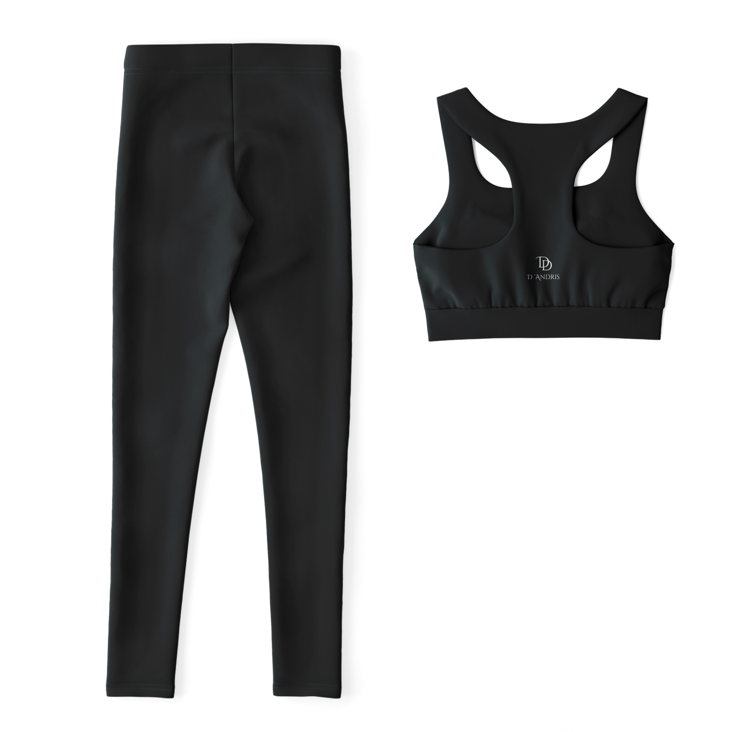 Black Padded Sports Bra & Leggings