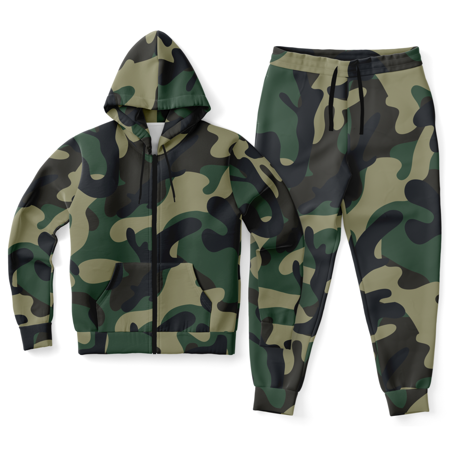 Camo Zip-Up Hoodie & Jogger