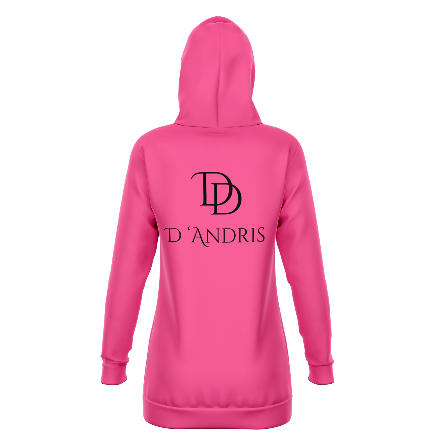 Pink Longline Hoodie