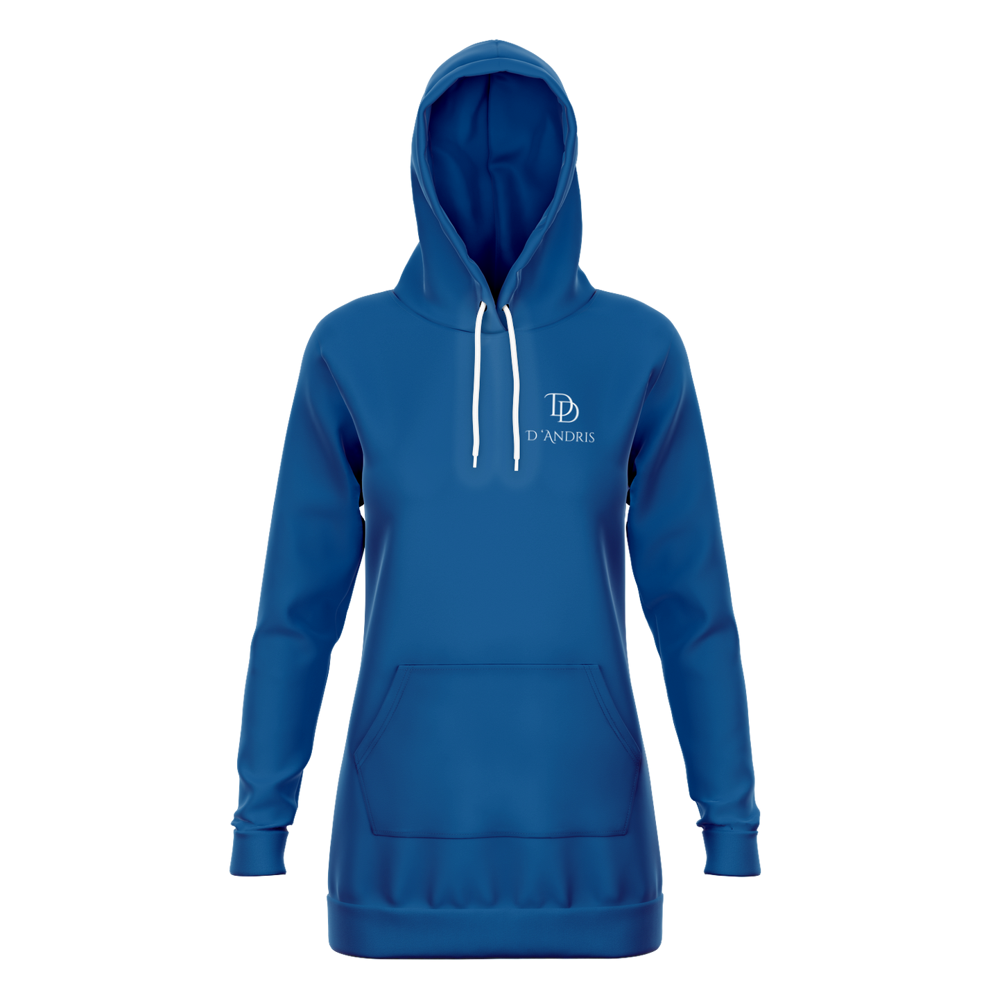 Blue Longline Hoodie