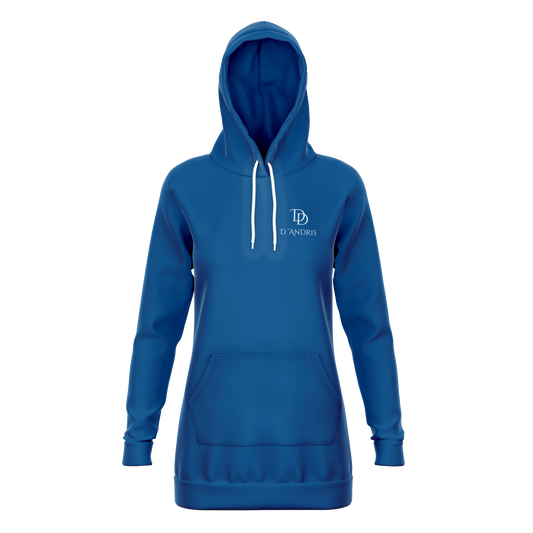 Blue Longline Hoodie