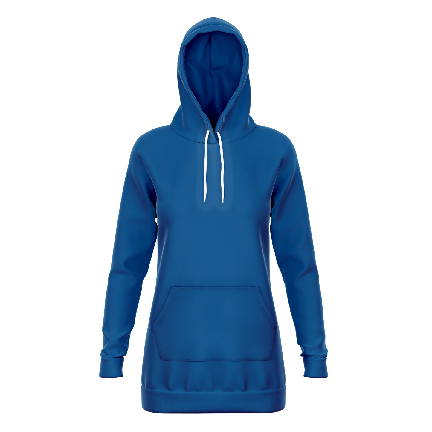 Blue Longline Hoodie