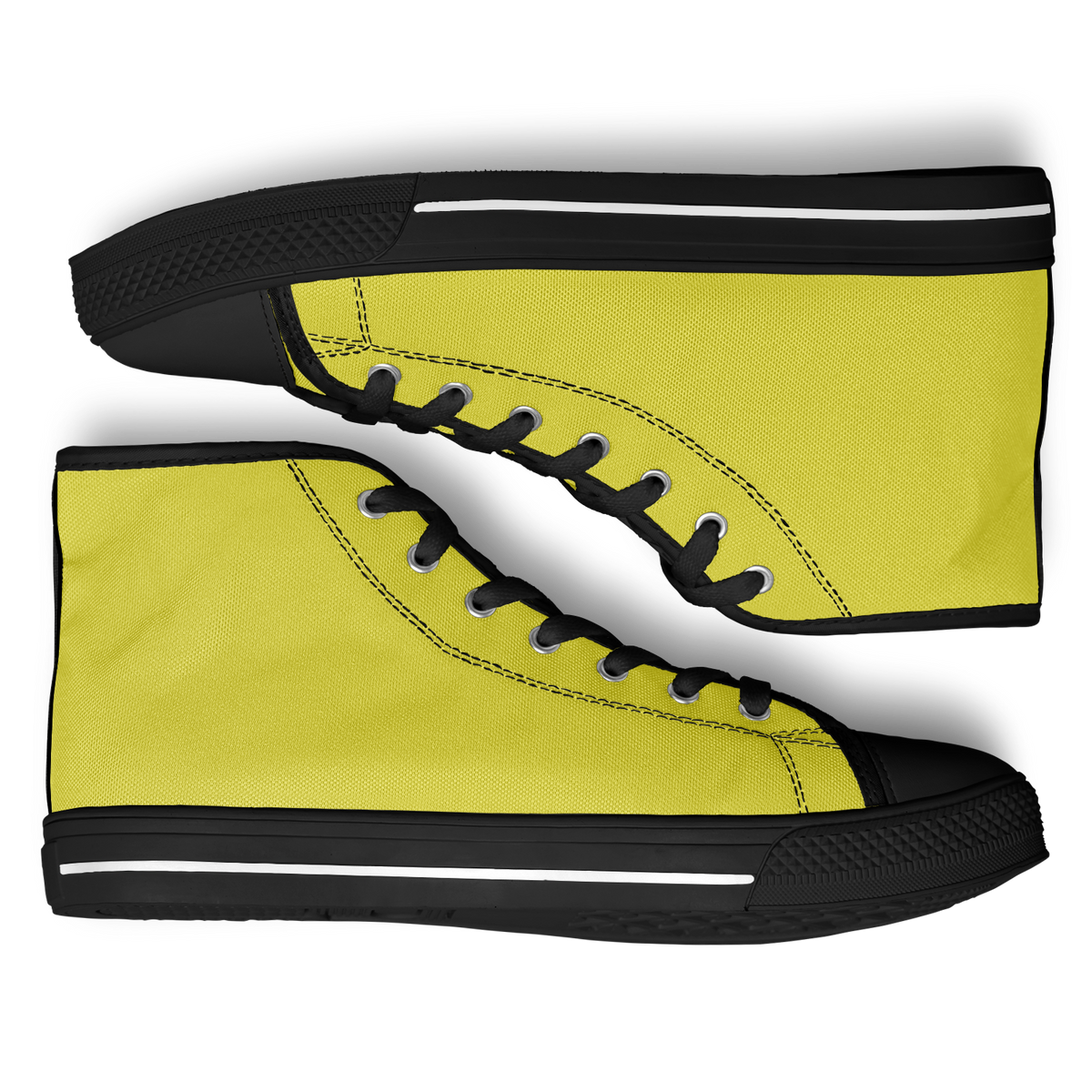 Yellow High Top Shoes