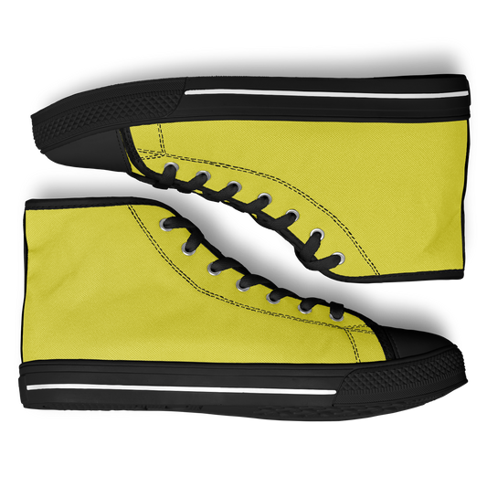 Yellow High Top Shoes