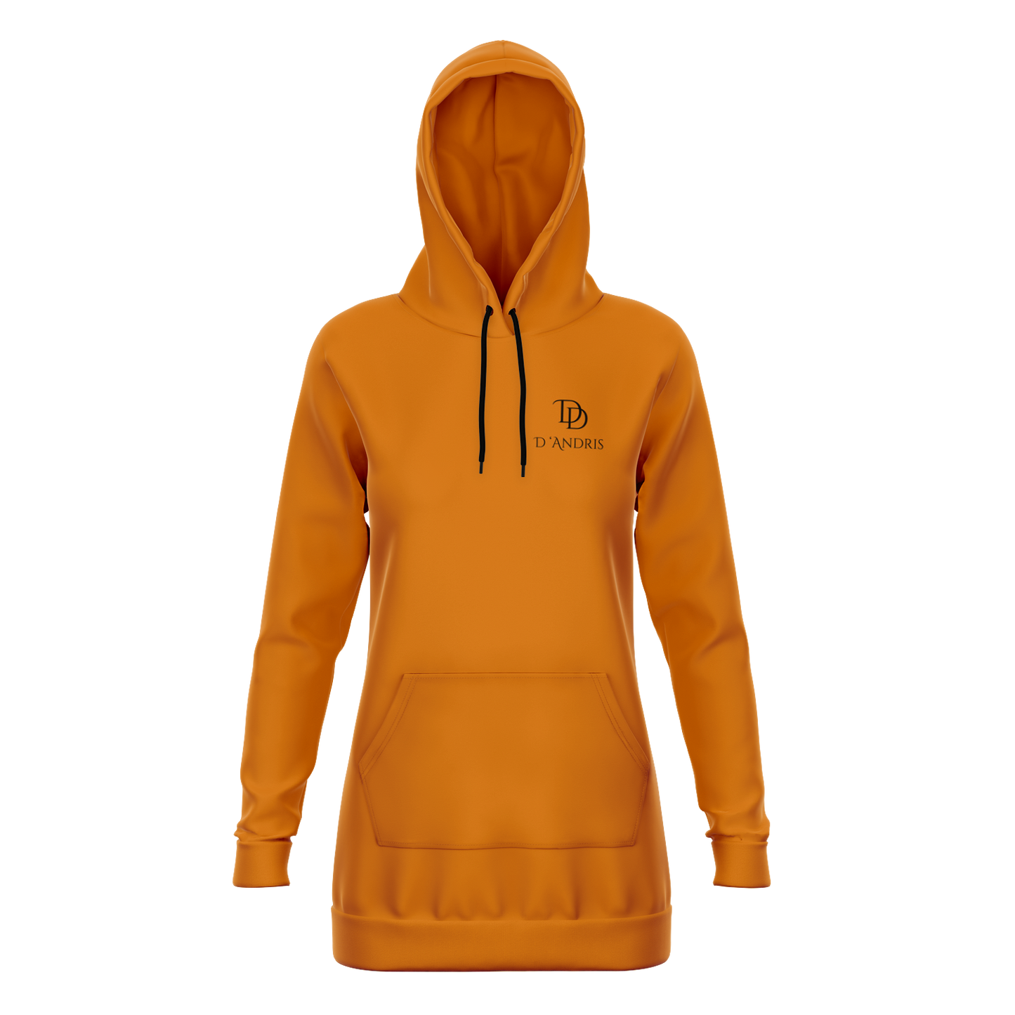 Orange Longline Hoodie