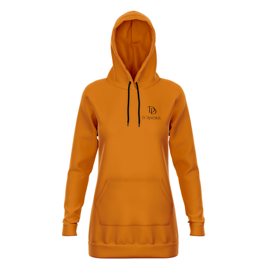 Orange Longline Hoodie