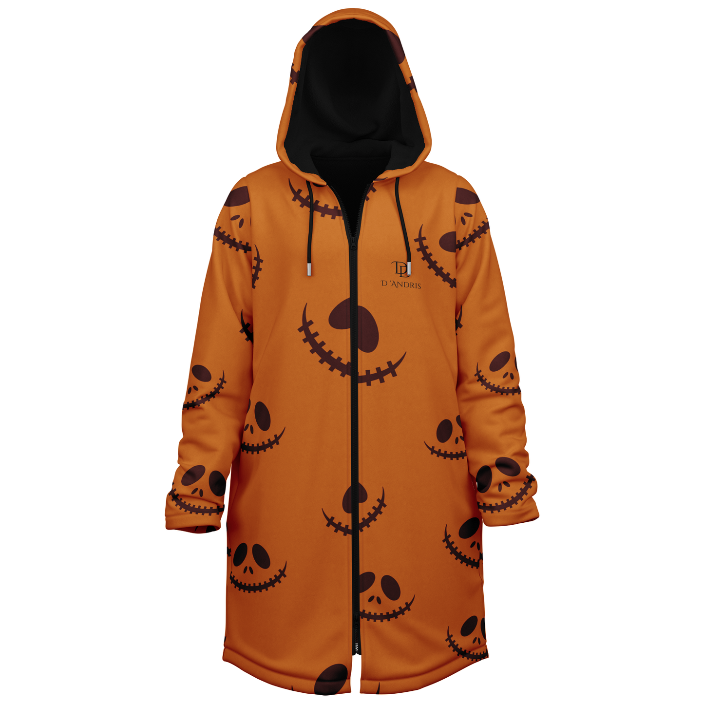 Halloween Jack's Smile Zipper Cloak
