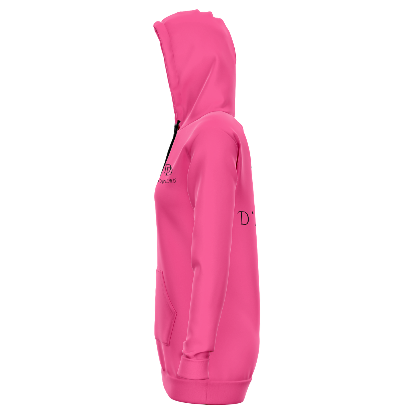 Pink Longline Hoodie
