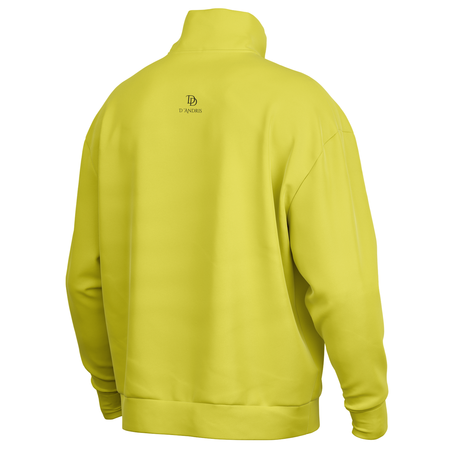 Yellow Heavyweight Over-sized Quarter Zip Sweatshirt