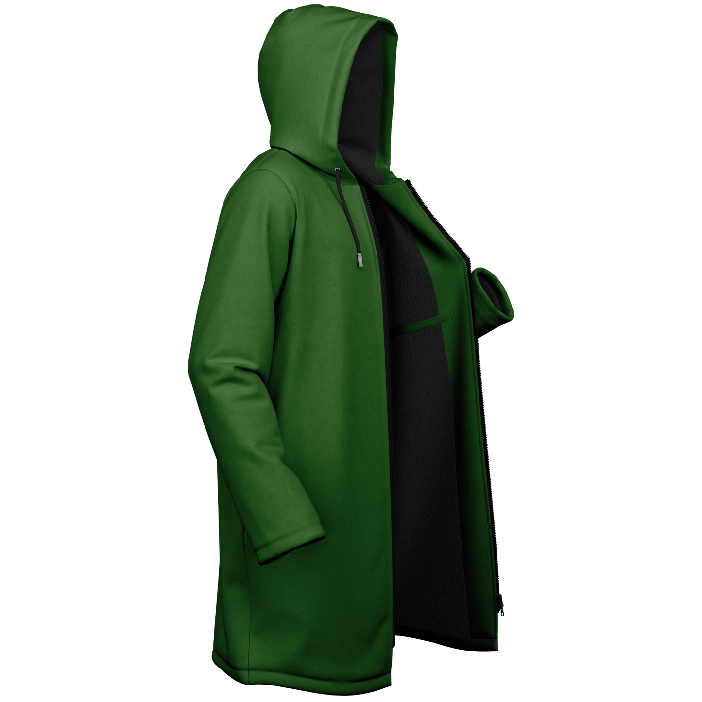 Green Zipper Cloak