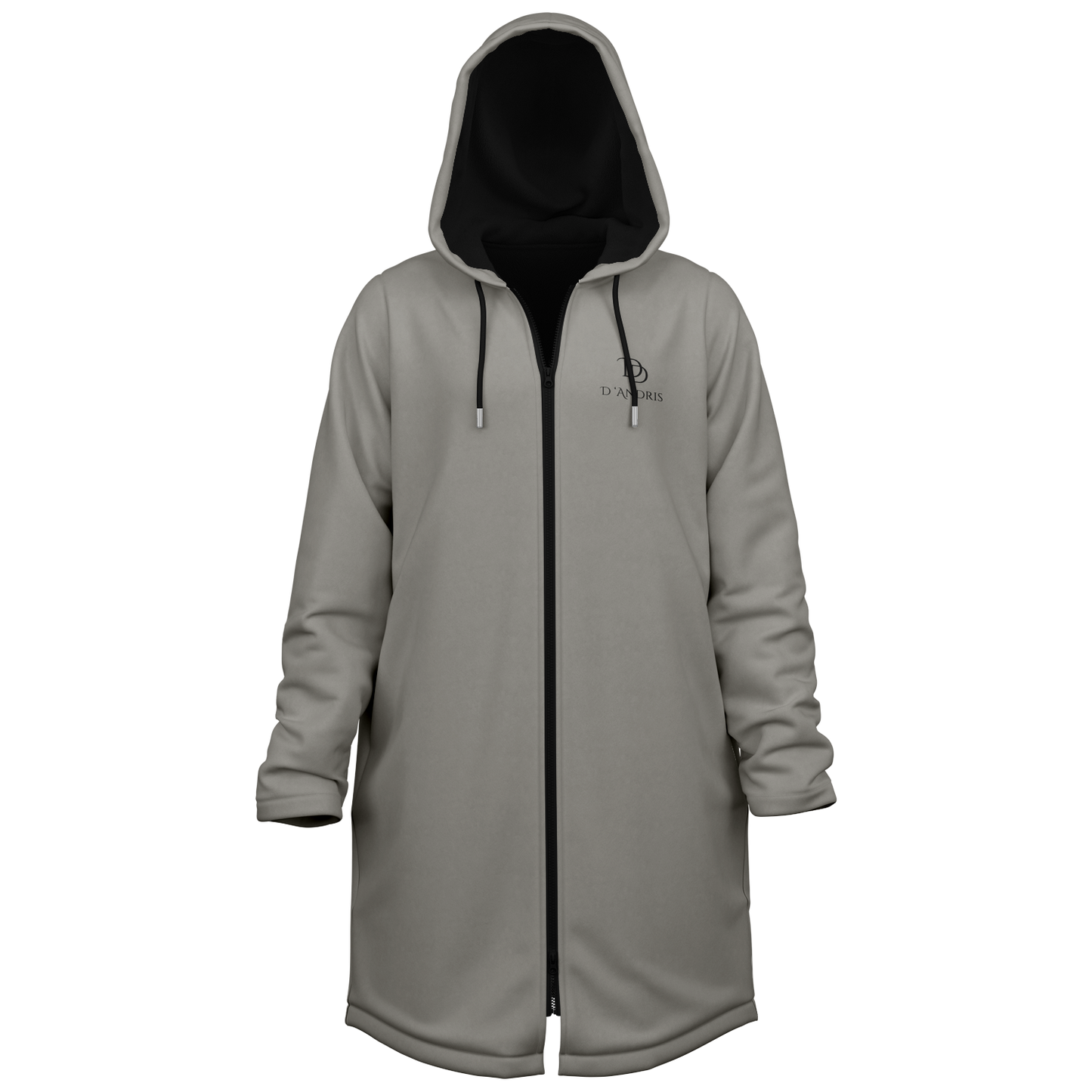 Gray Zipper Cloak