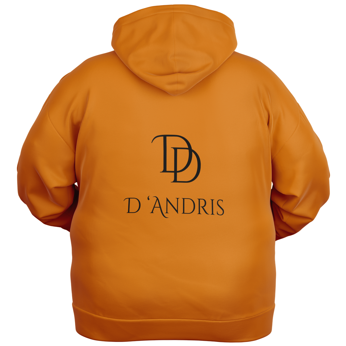 Orange Plus-size Ziphoodie