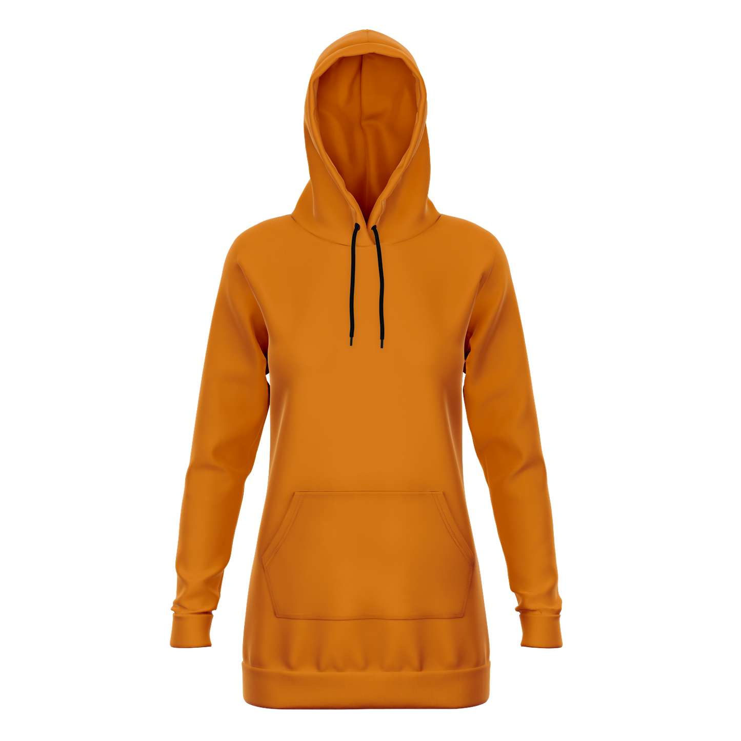 Orange Longline Hoodie