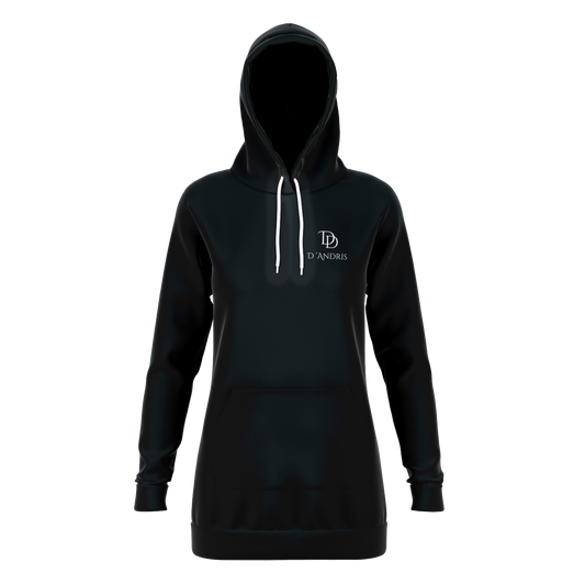 Black Longline Hoodie