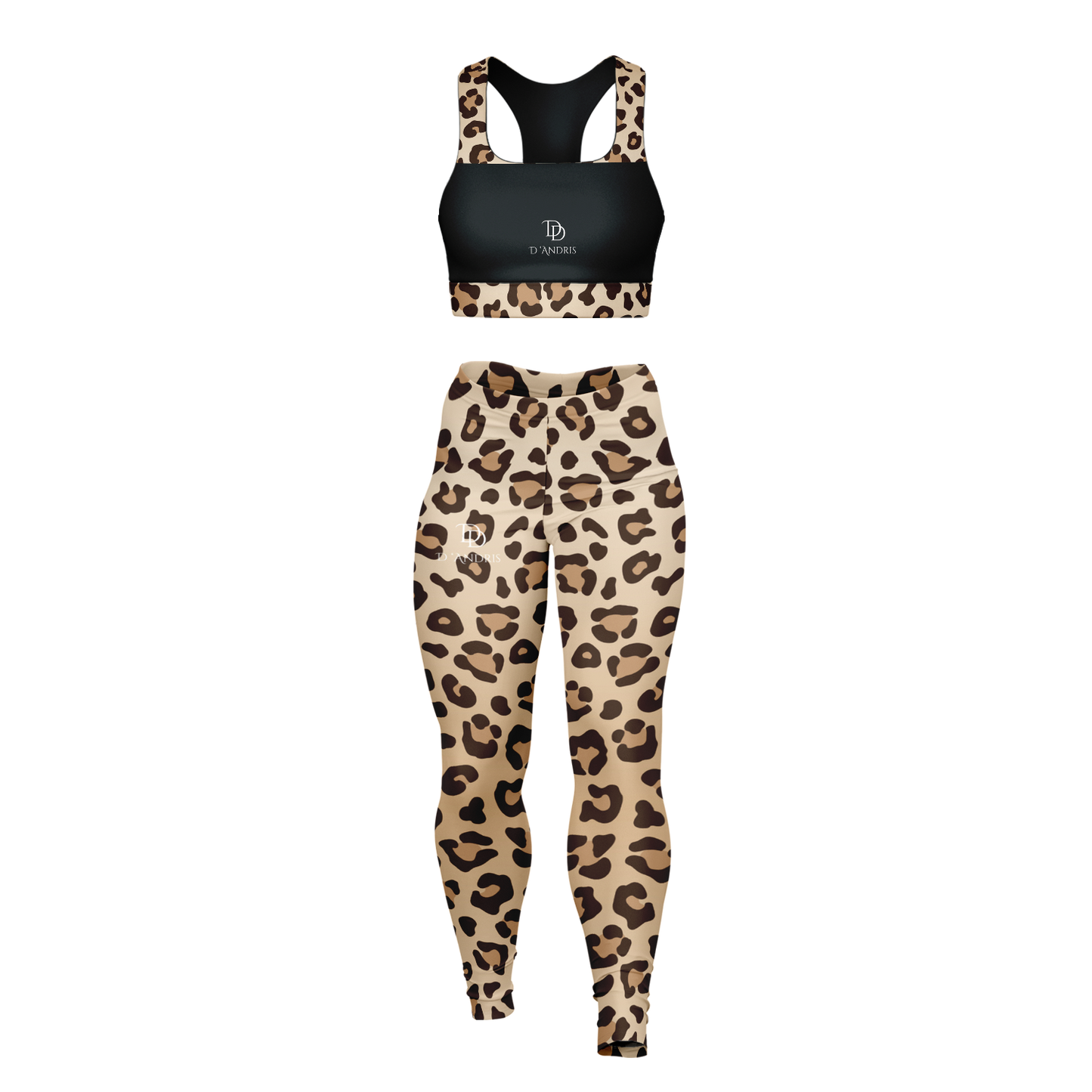 Leopard Padded Sports Bra & Leggings