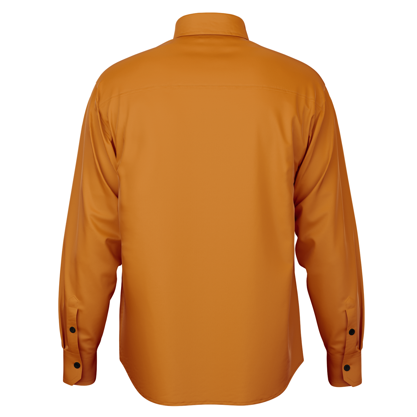 Orange Long Sleeve Button Down Shirt