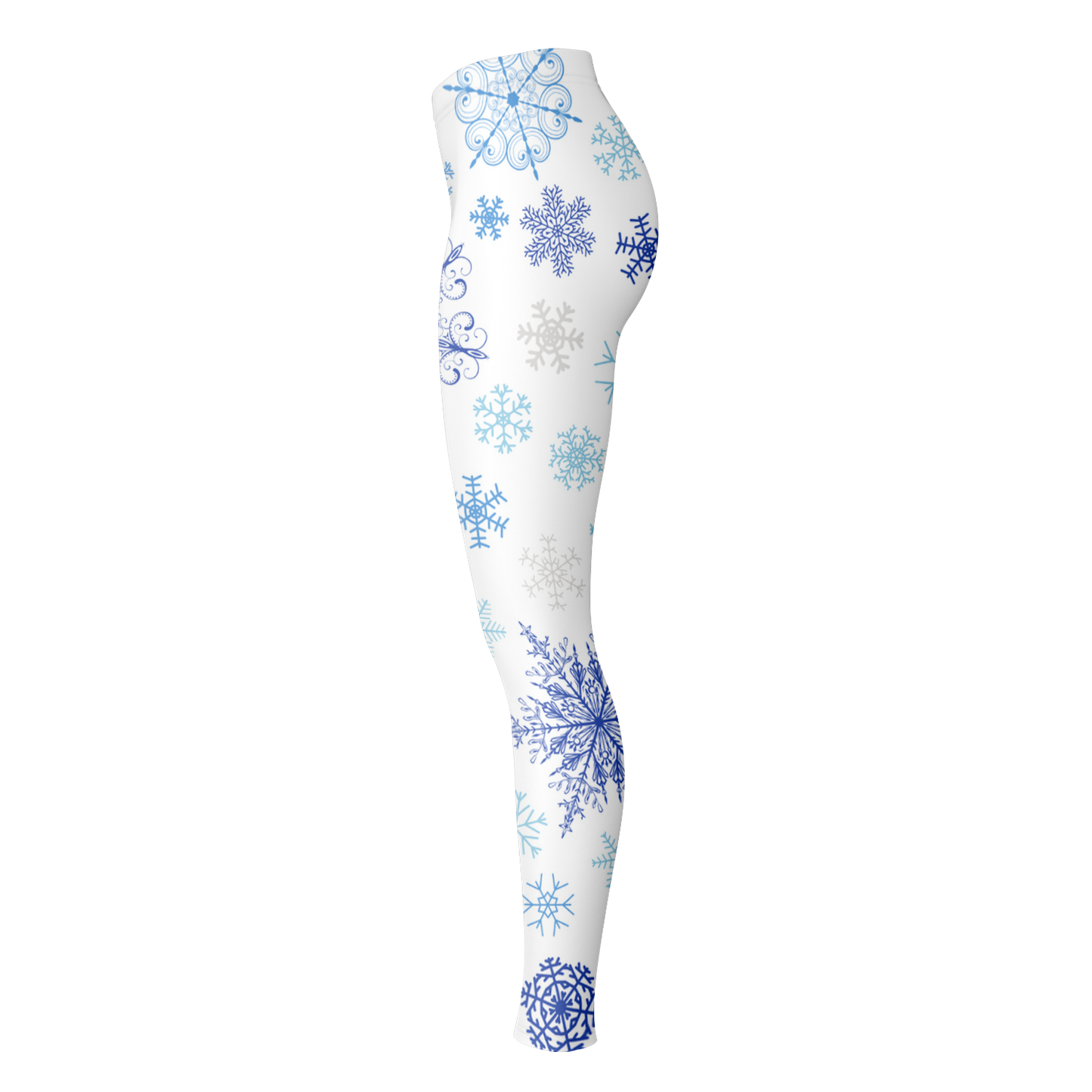 White Snowfall Christmas Leggings