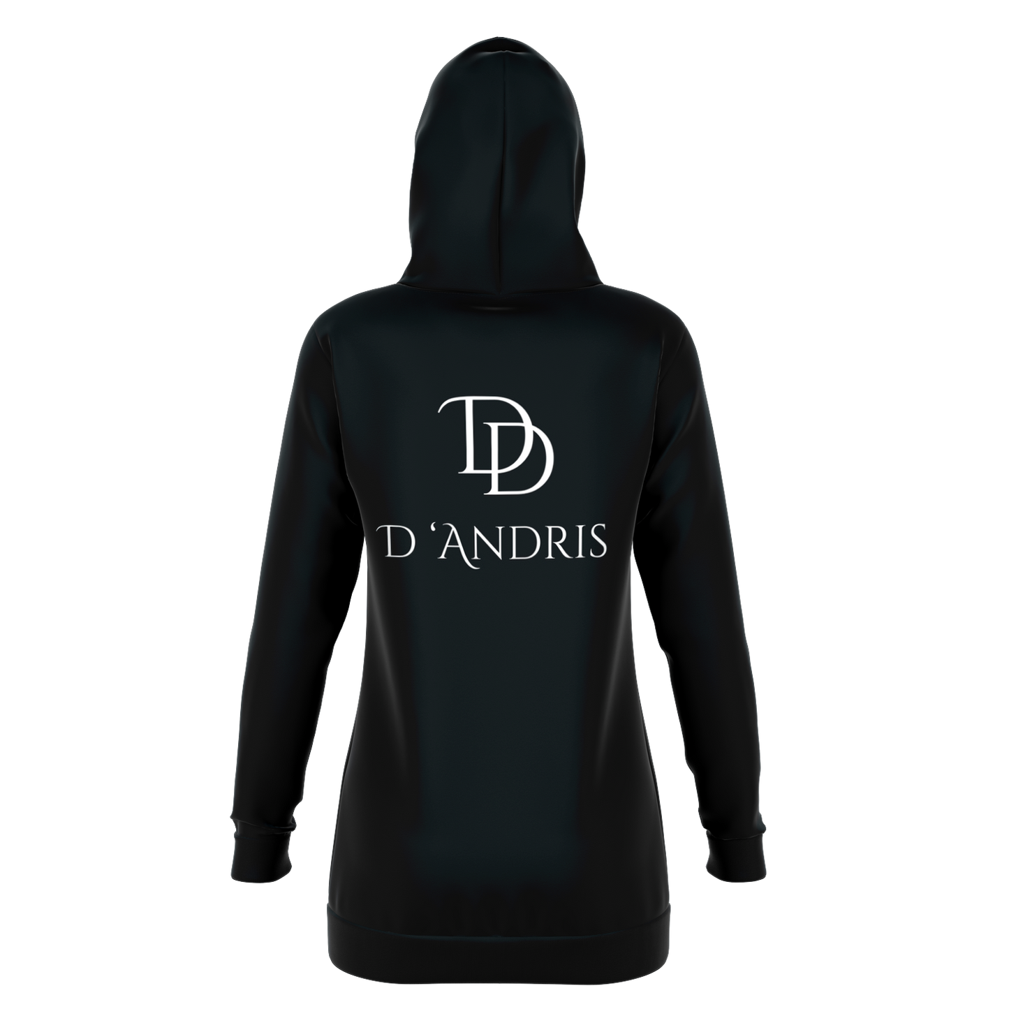 Black Longline Hoodie