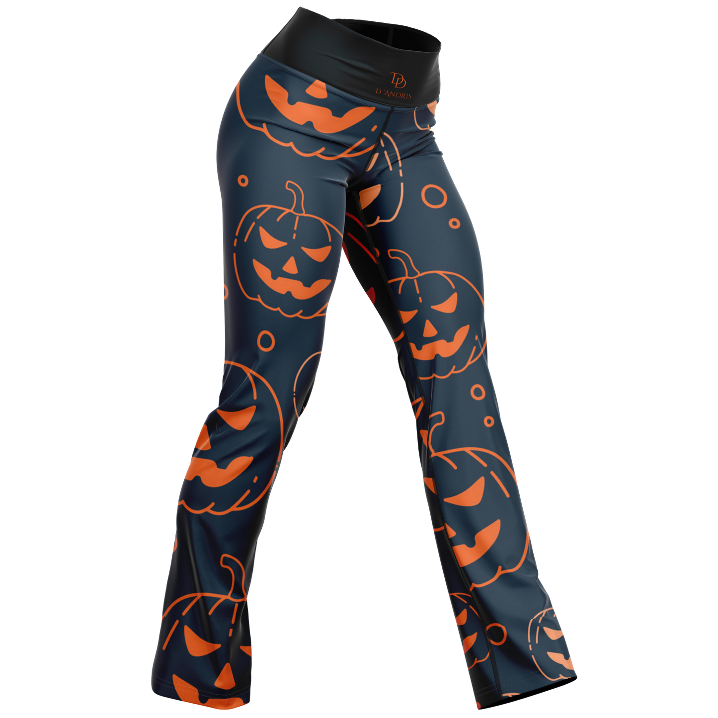 Halloween Jack-O-Lantern Flare Leggings