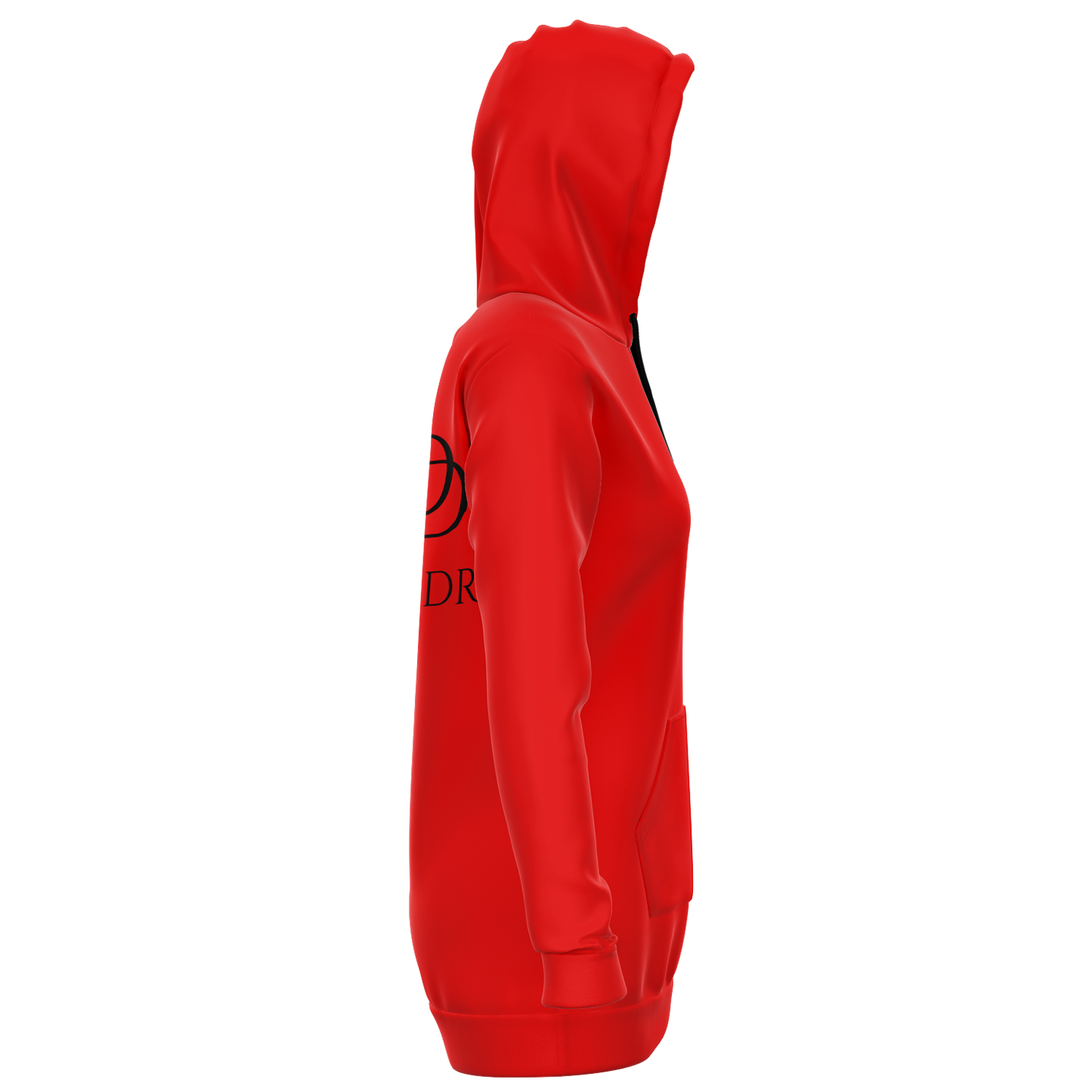 Red Longline Hoodie