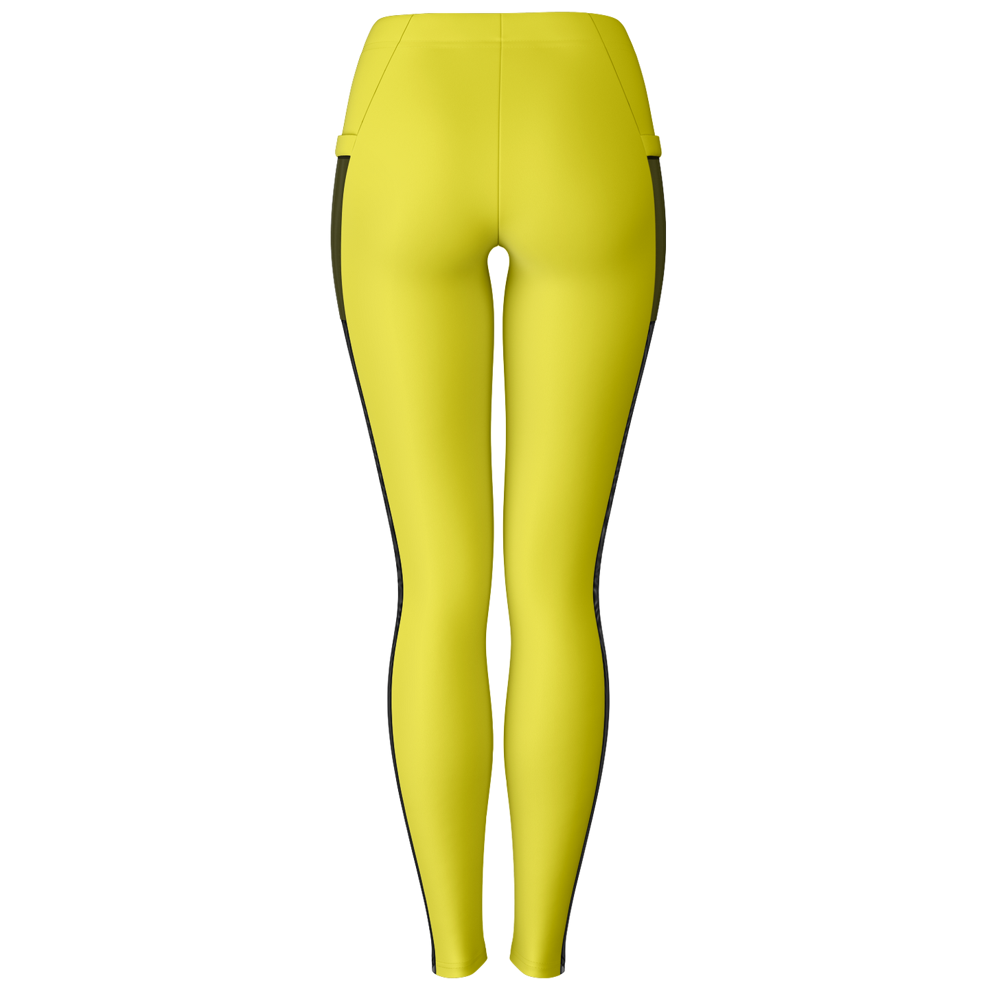 Yellow Mesh Pocket Legging