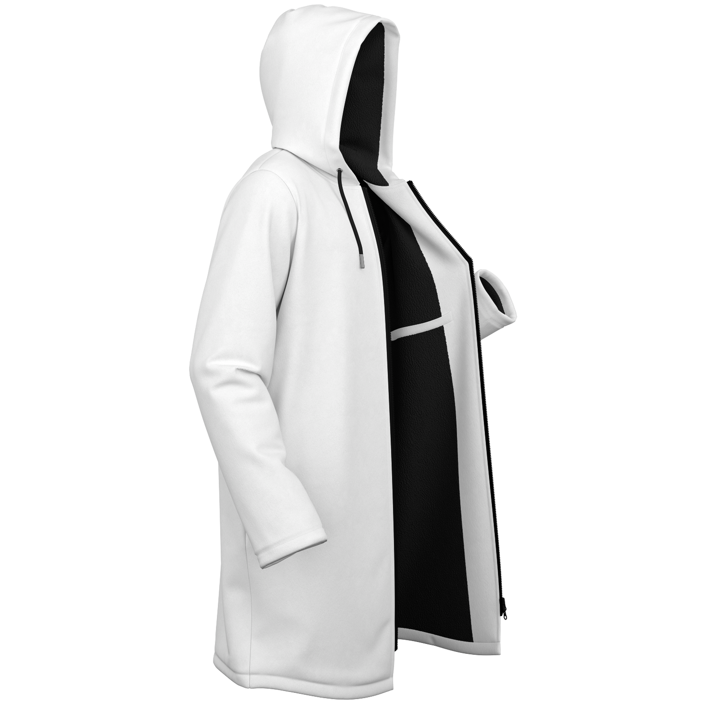 White Zipper Cloak
