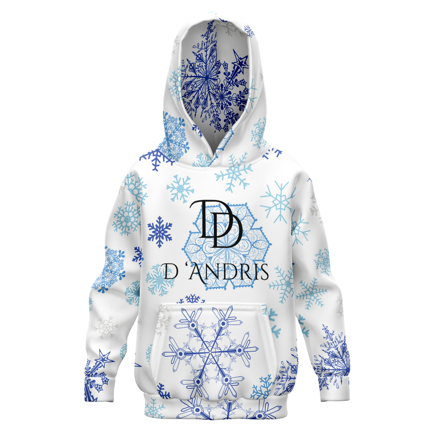 White Snowfall Christmas Kids/Youth Hoodie