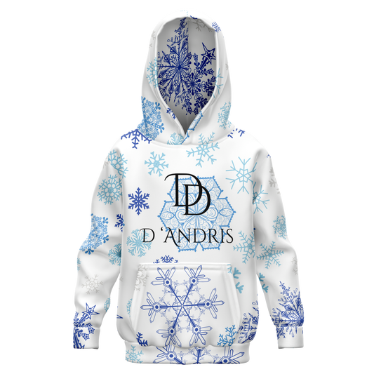 White Snowfall Christmas Kids/Youth Hoodie