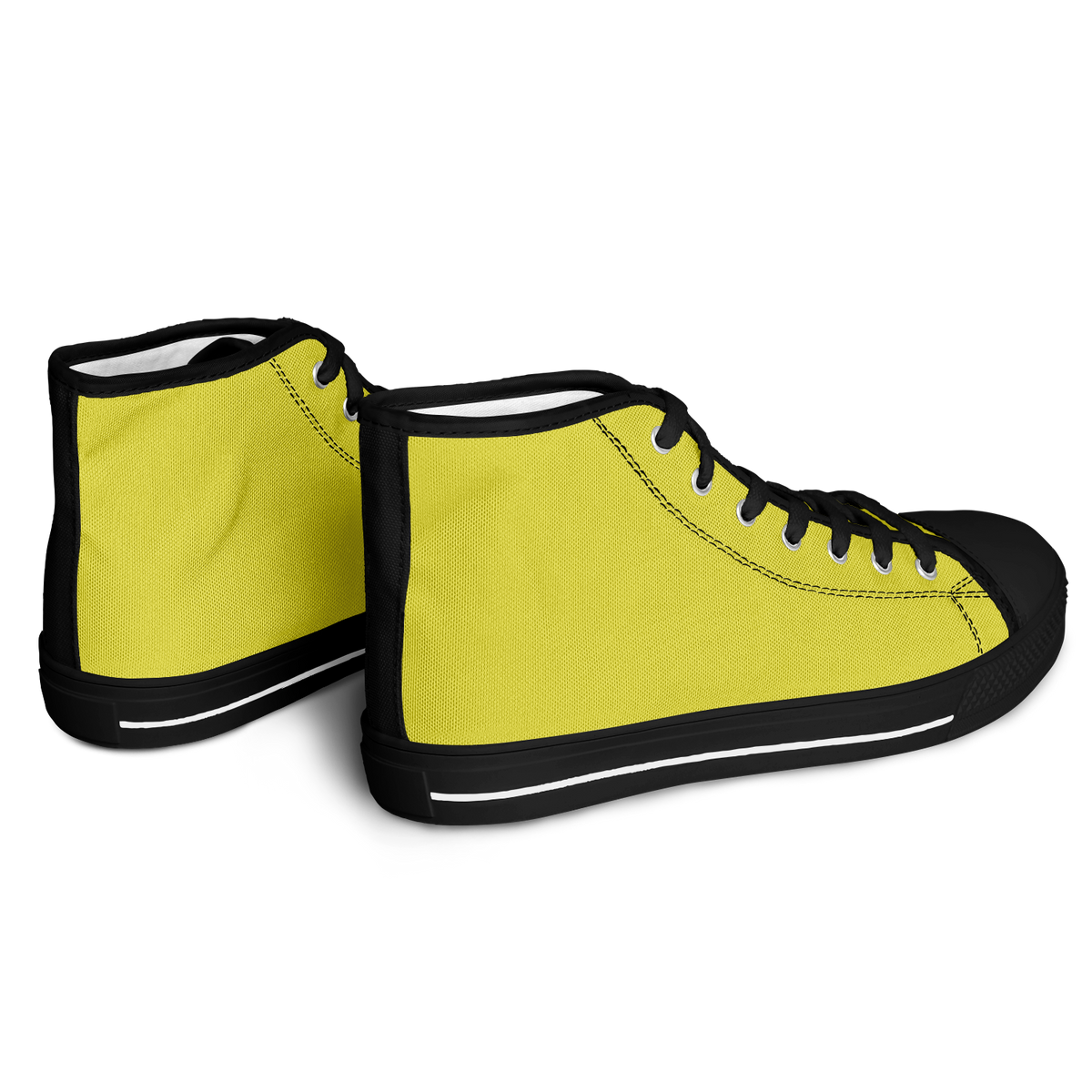 Yellow High Top Shoes