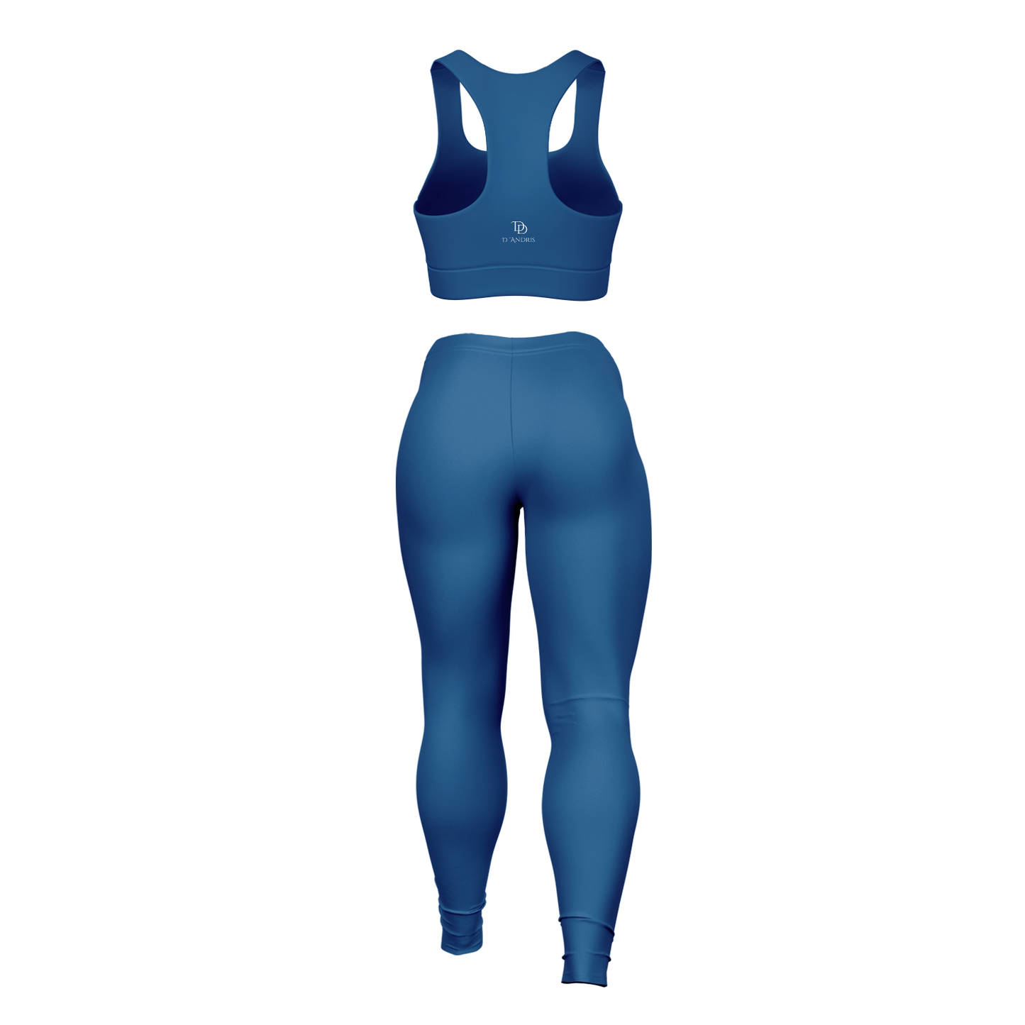 Blue Padded Sports Bra & Leggings