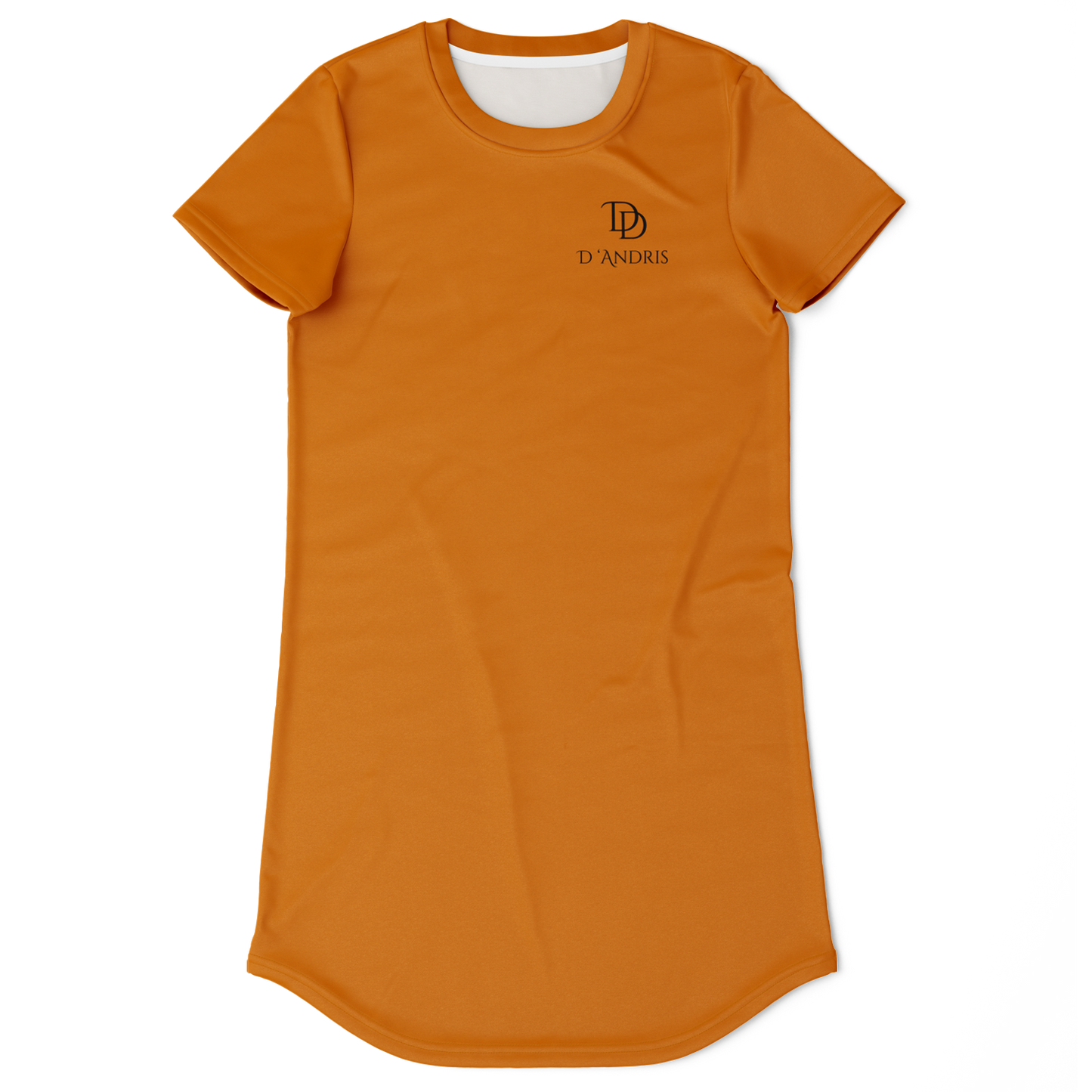Orange T-Shirt Dress
