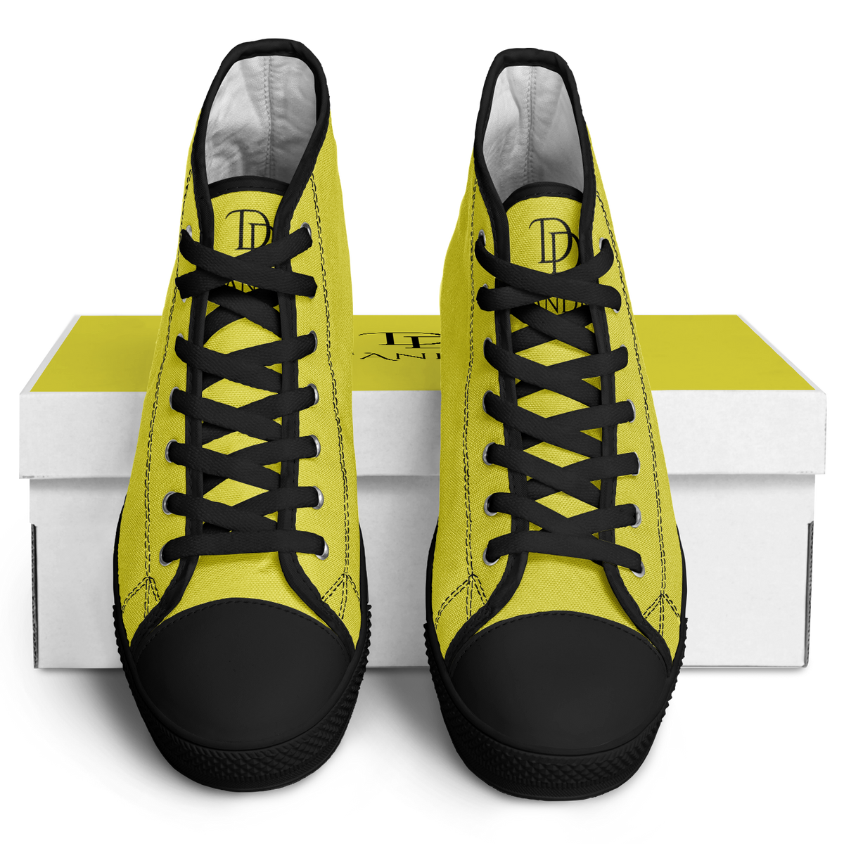 Yellow High Top Shoes