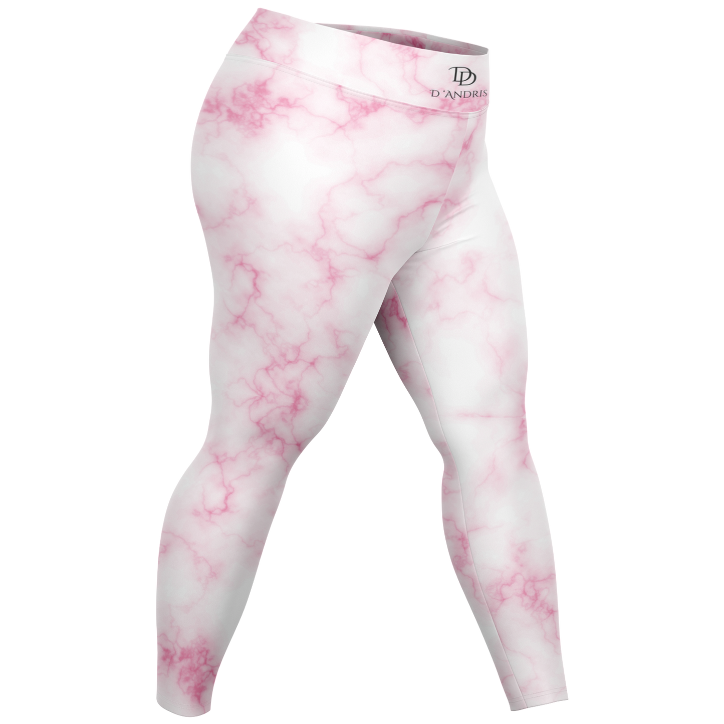 Pink Marble Plus-Size Legging