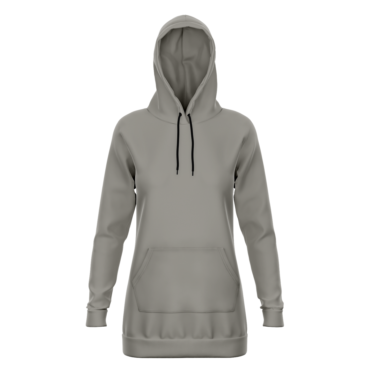 Gray Longline Hoodie