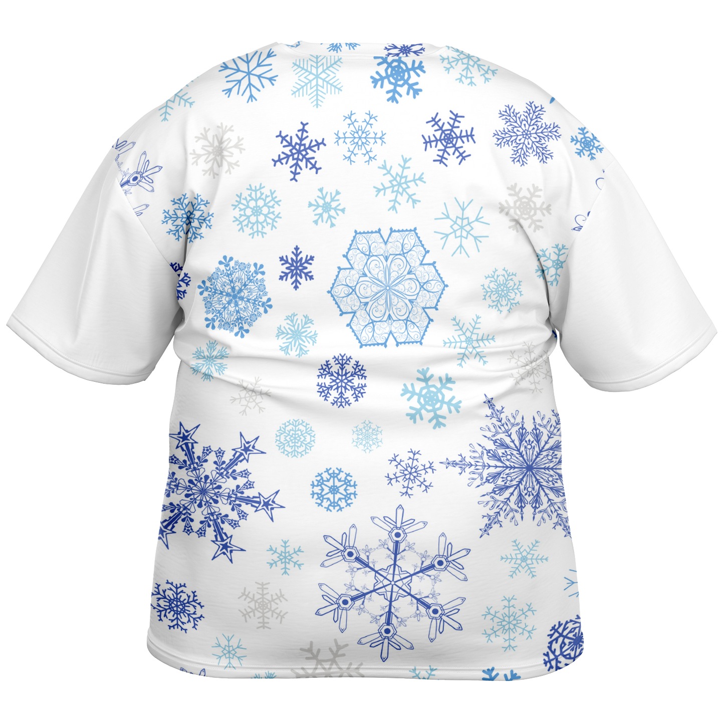 White Snowfall Christmas Plus-size T-Shirt