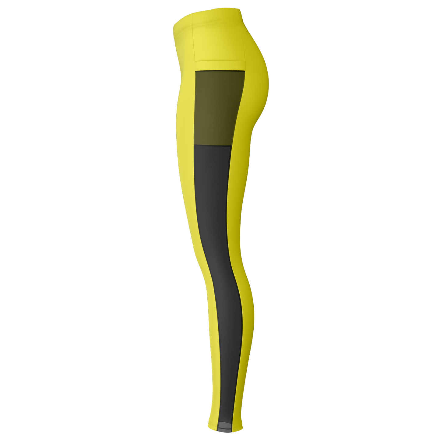 Yellow Mesh Pocket Legging