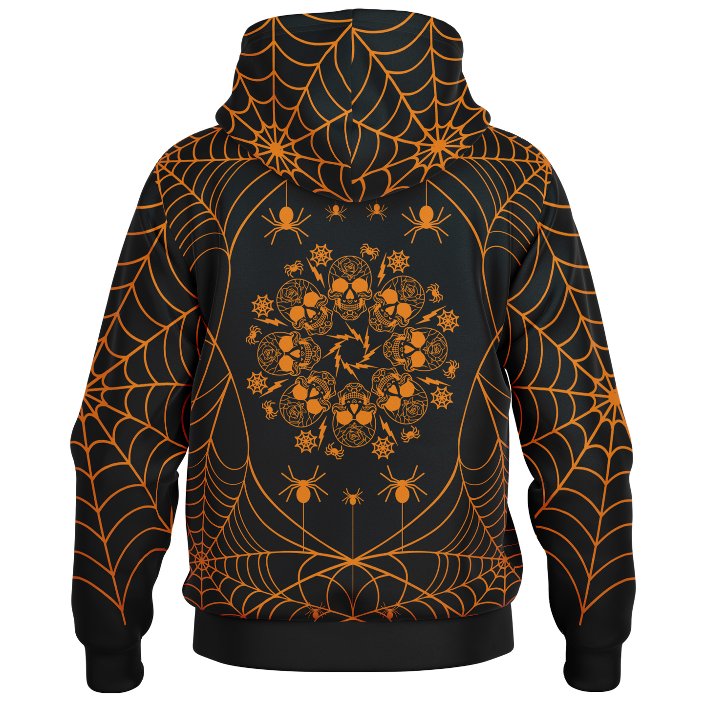 Halloween Web Hooded Baseball Jacket