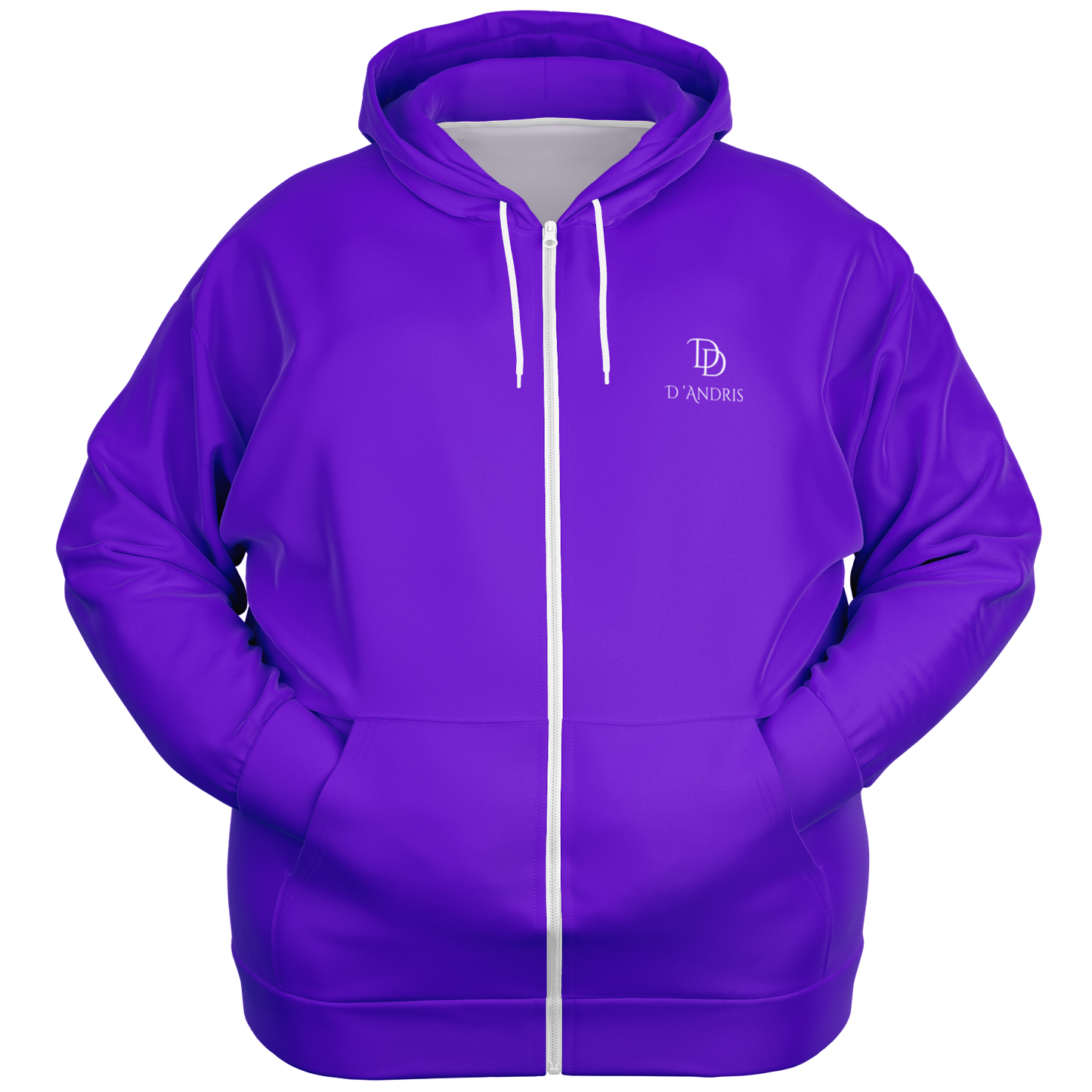 Purple Plus-size Ziphoodie