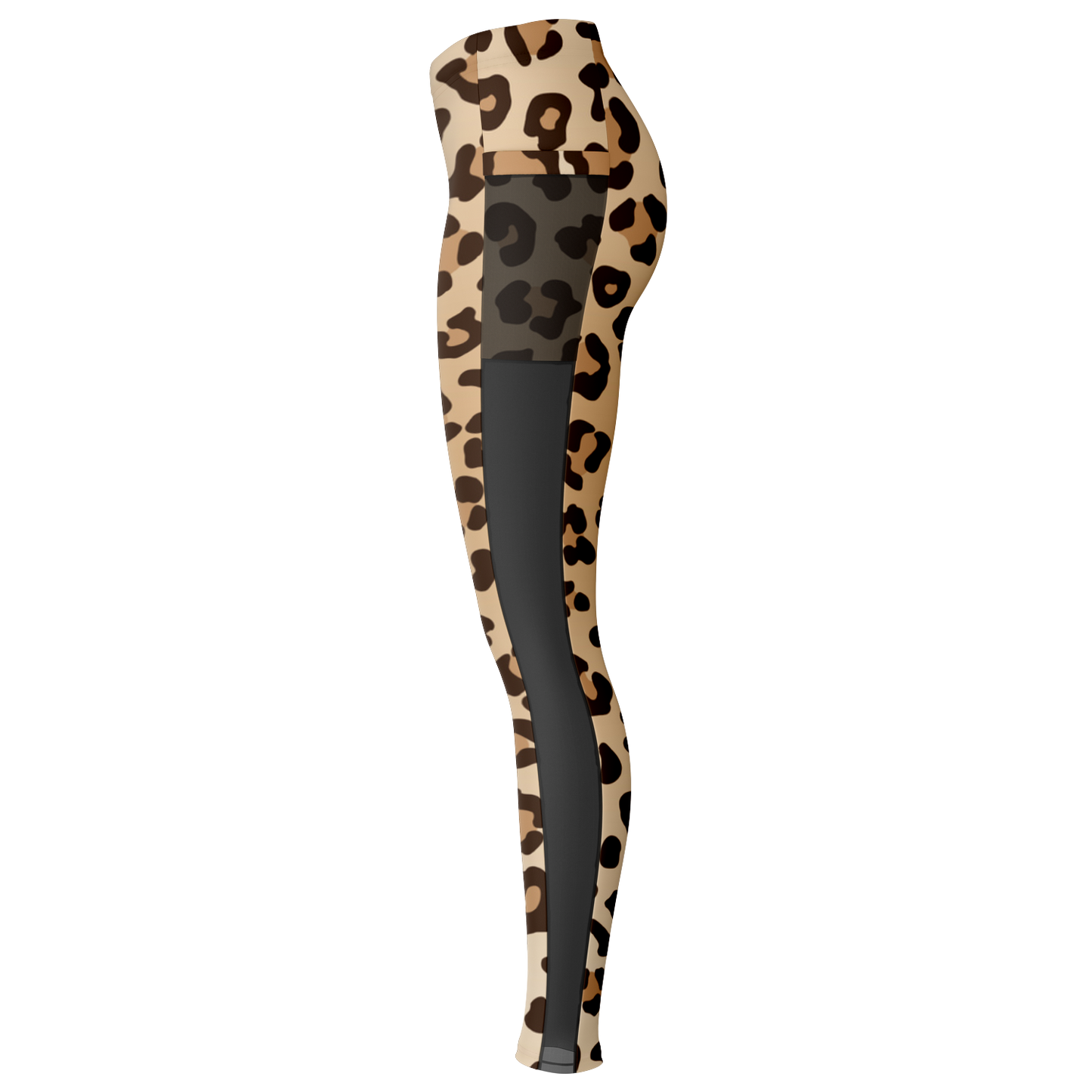 Leopard Mesh Pocket Legging