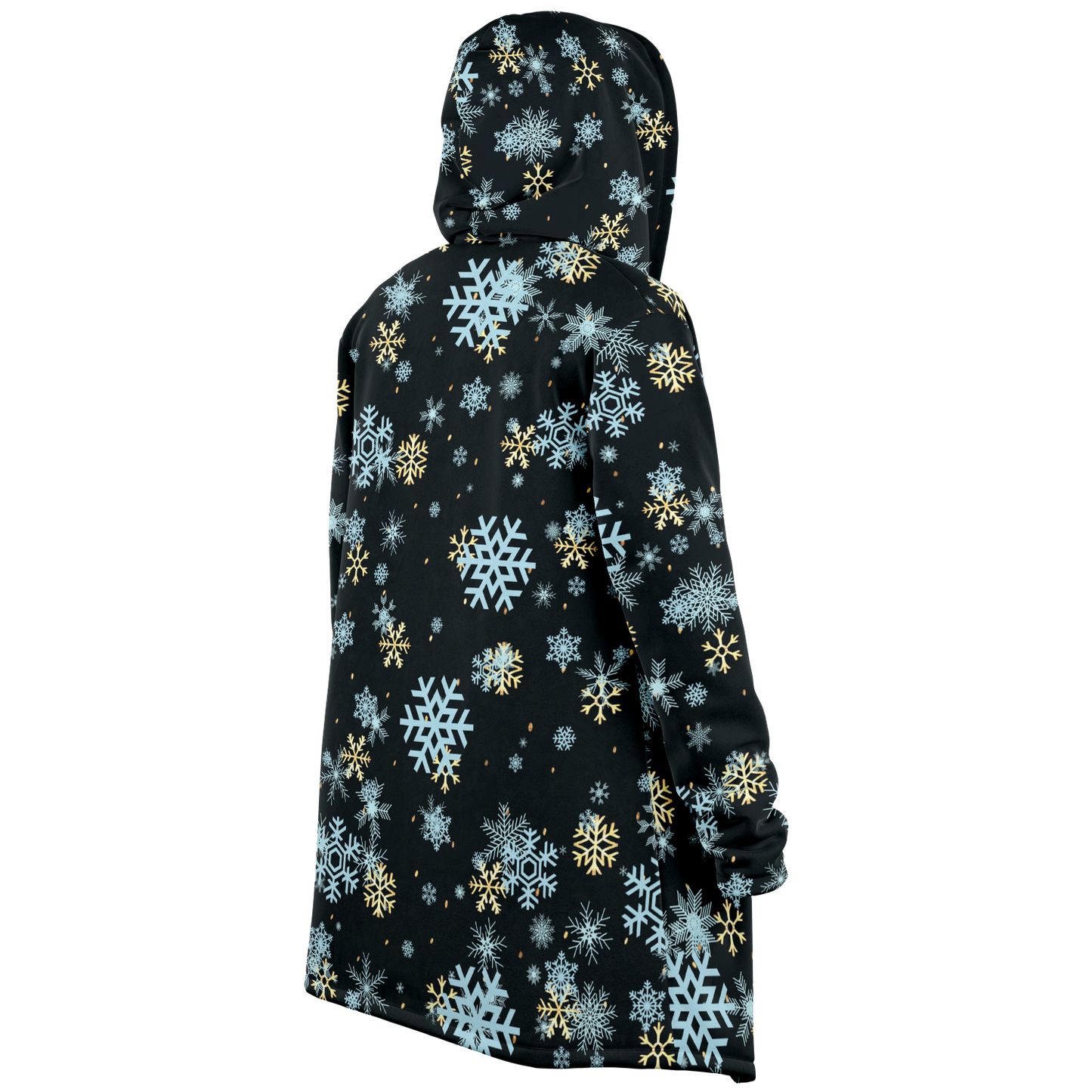Black Snowfall Christmas Cloak