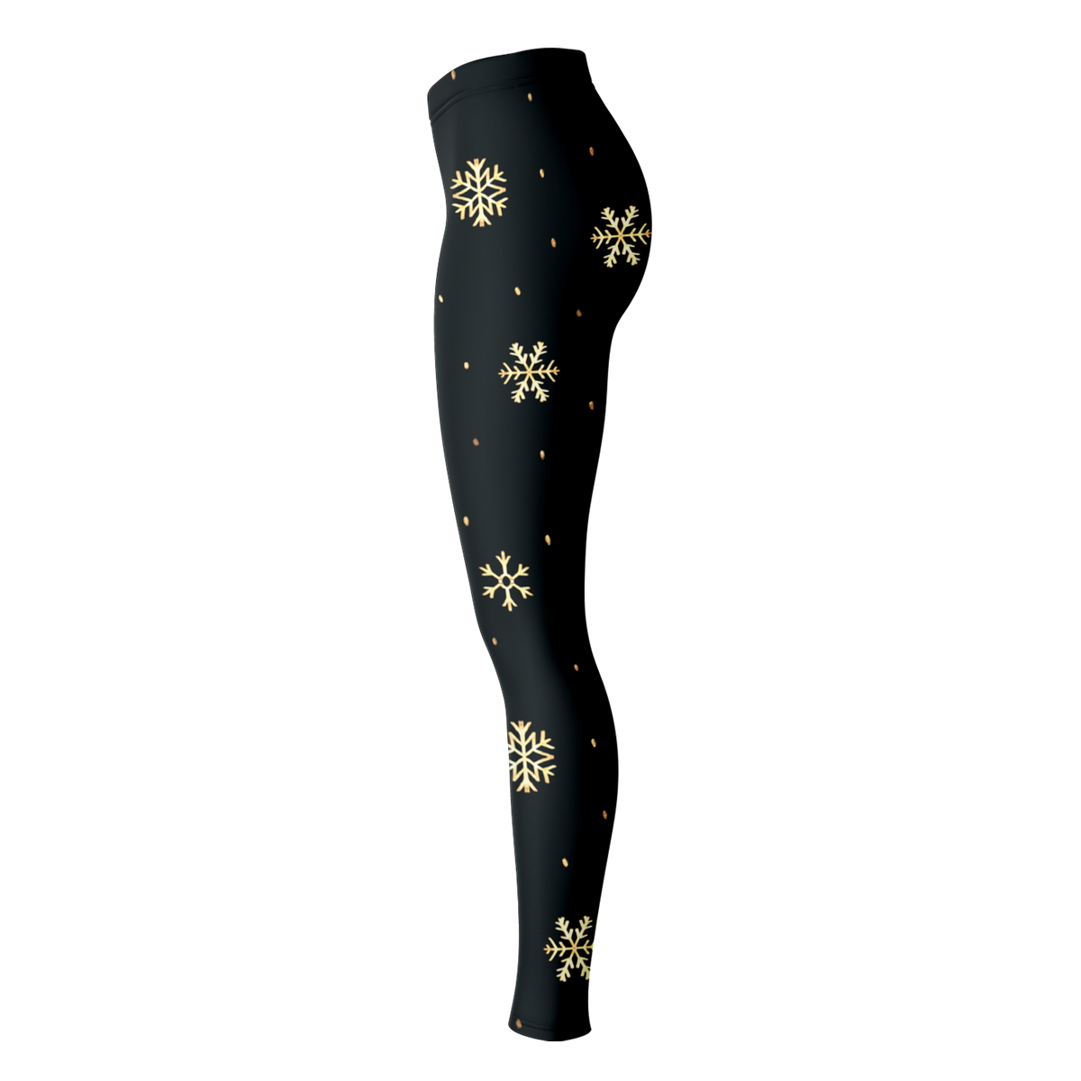 Black & Gold Christmas Leggings