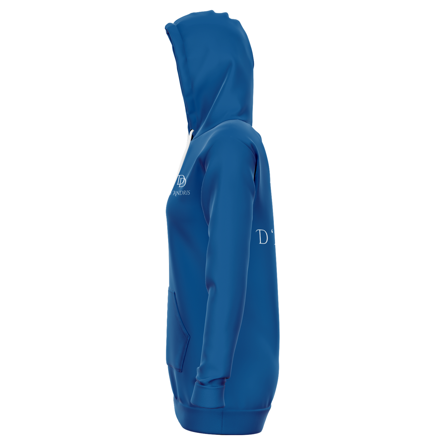 Blue Longline Hoodie