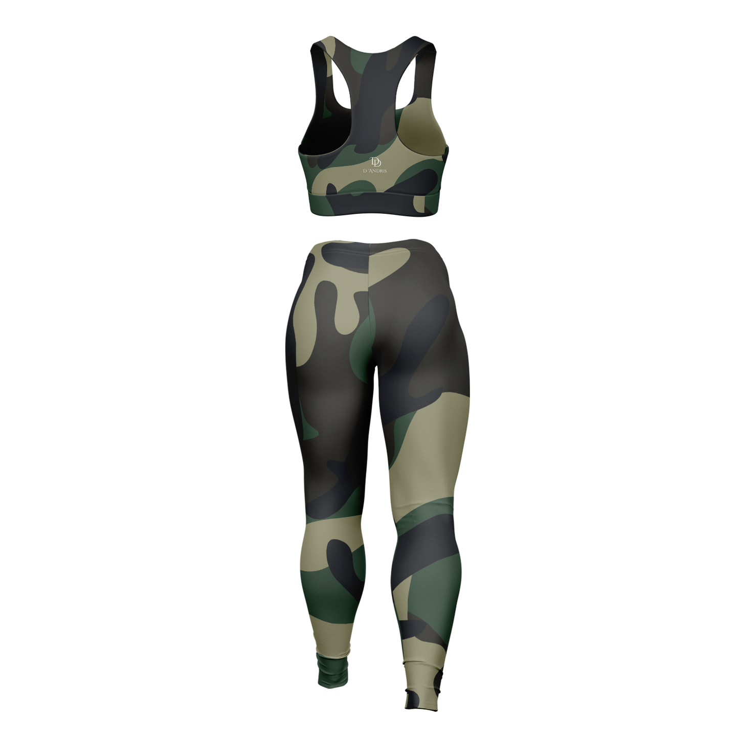 Camo Padded Sports Bra & Leggings